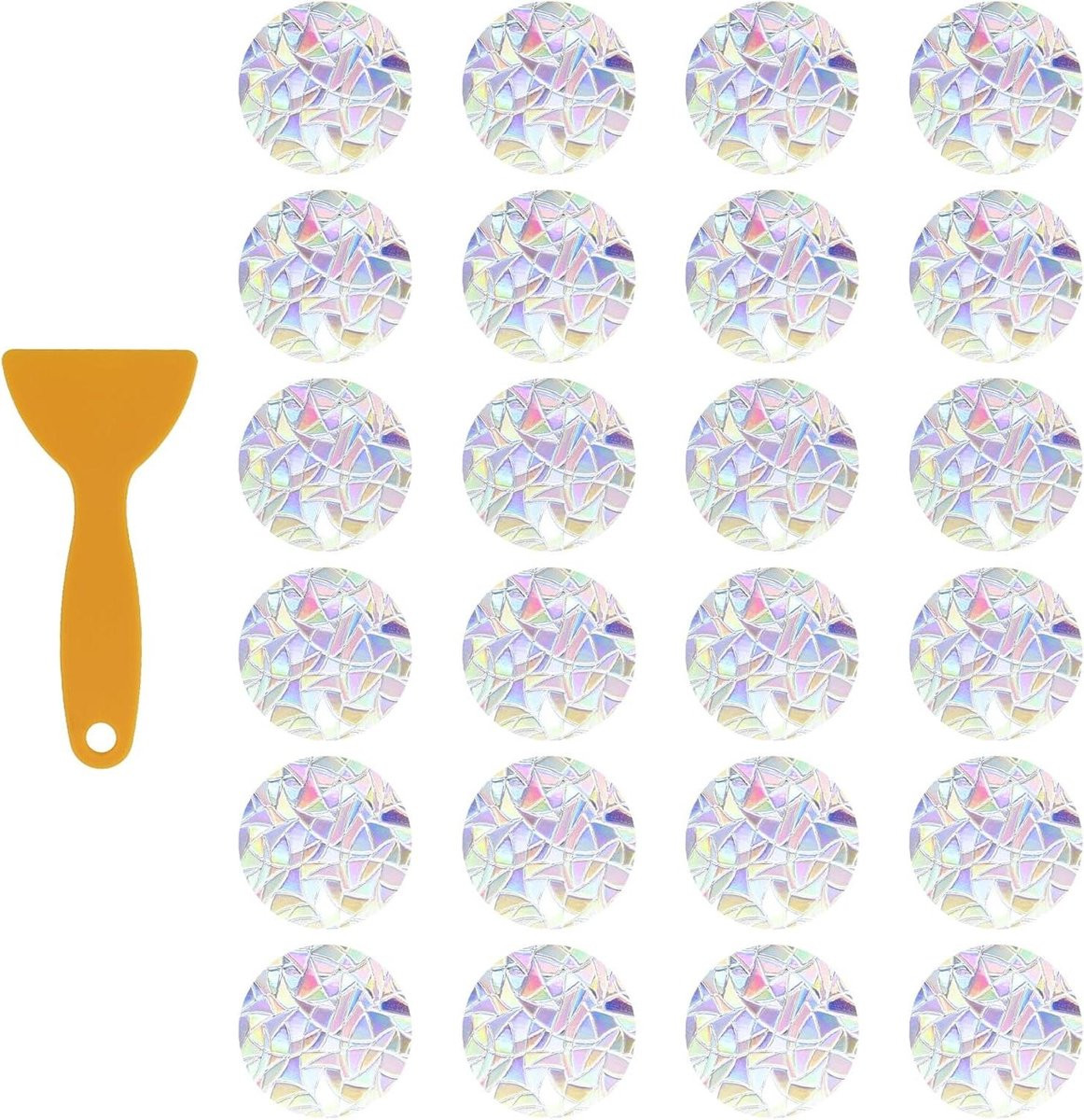Raamstickers Prisma Zonnevangers voor Vogelsbescherming met Regenboogeffect - 3 stuks