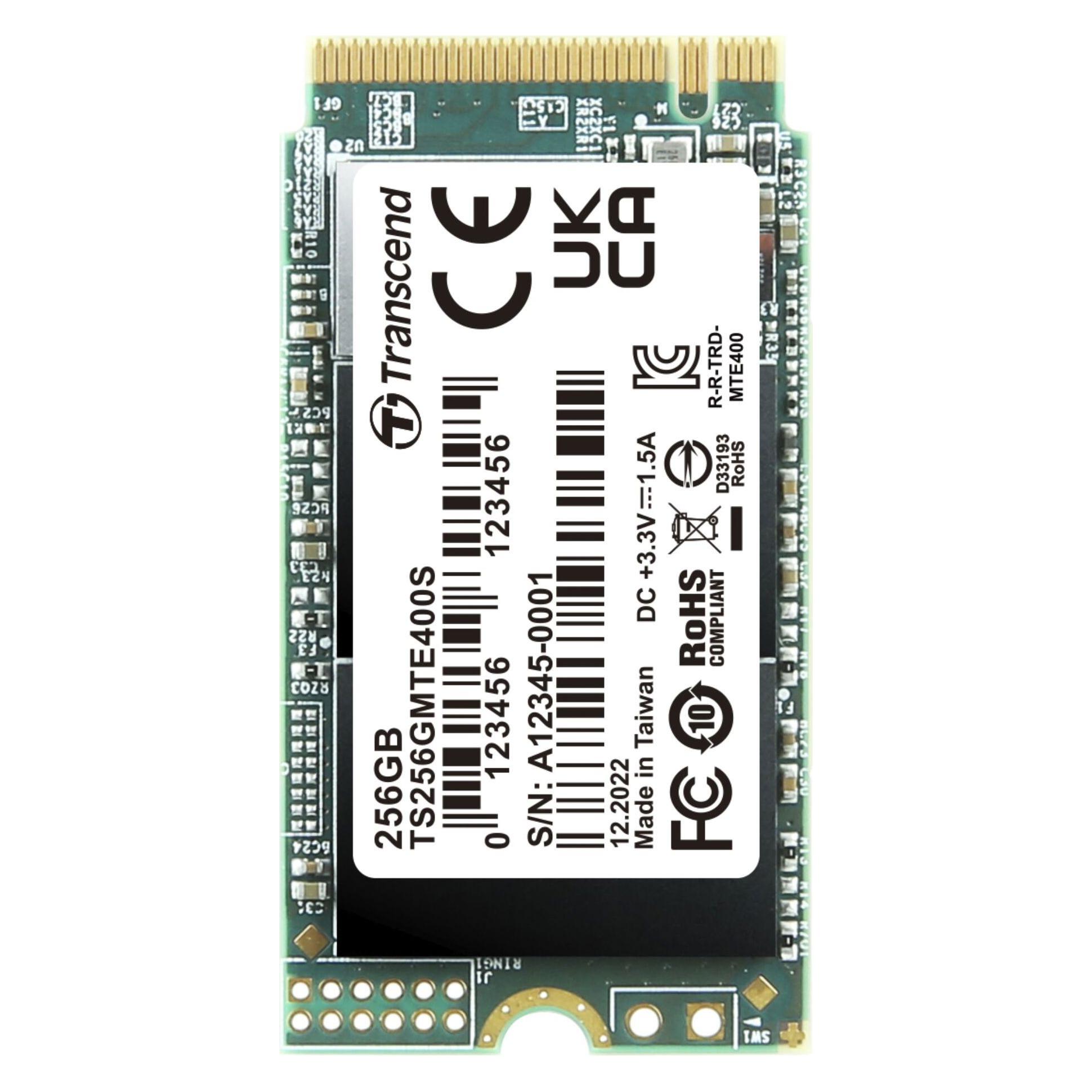 Transcend 400S (256 GB, M.2 2242) (TS256GMTE400S)