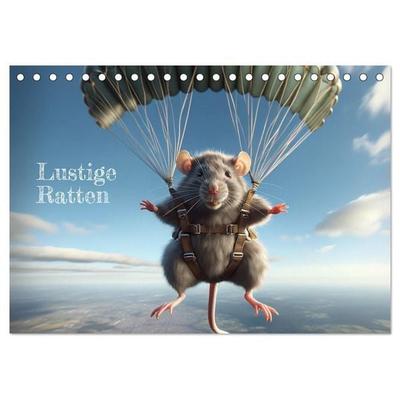 Lustige Ratten (Tischkalender 2027 DIN A5 quer), CALVENDO Monatskalender