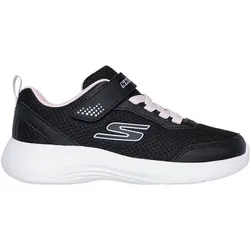 SKECHERS Kinder Lifestyle-Sch. nieder Ki GORE AND STRAP MESH SNEAKER W OVERL, Größe 27 in Schwarz Schwarz