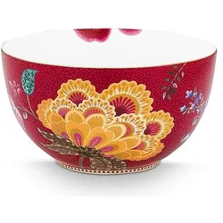 PIP Studio Blooming Tales Fantasy Dark Red Bowl 18cm, Schüssel + Schale, Rot