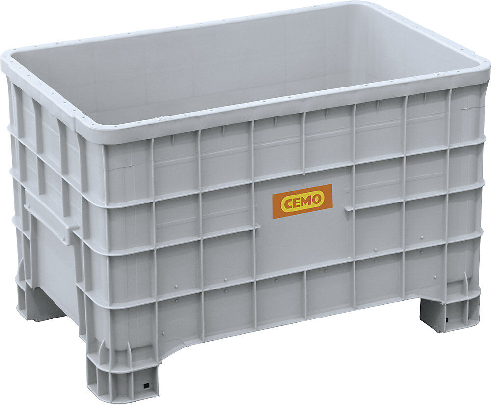 Altbatterie-Lager- und Transportbox, aus PE, Volumen 300 l, mit 4 Füßen, ab 3 Stk CEMO