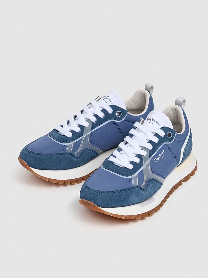 Pepe Jeans FOOTWEAR Leder-Laufschuhe in Blau - 43