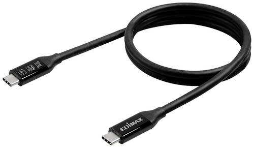 EDIMAX USB-Kabel USB4, Thunderbolt 3 USB-C Stecker 1.00m Schwarz UC4-010TB V2