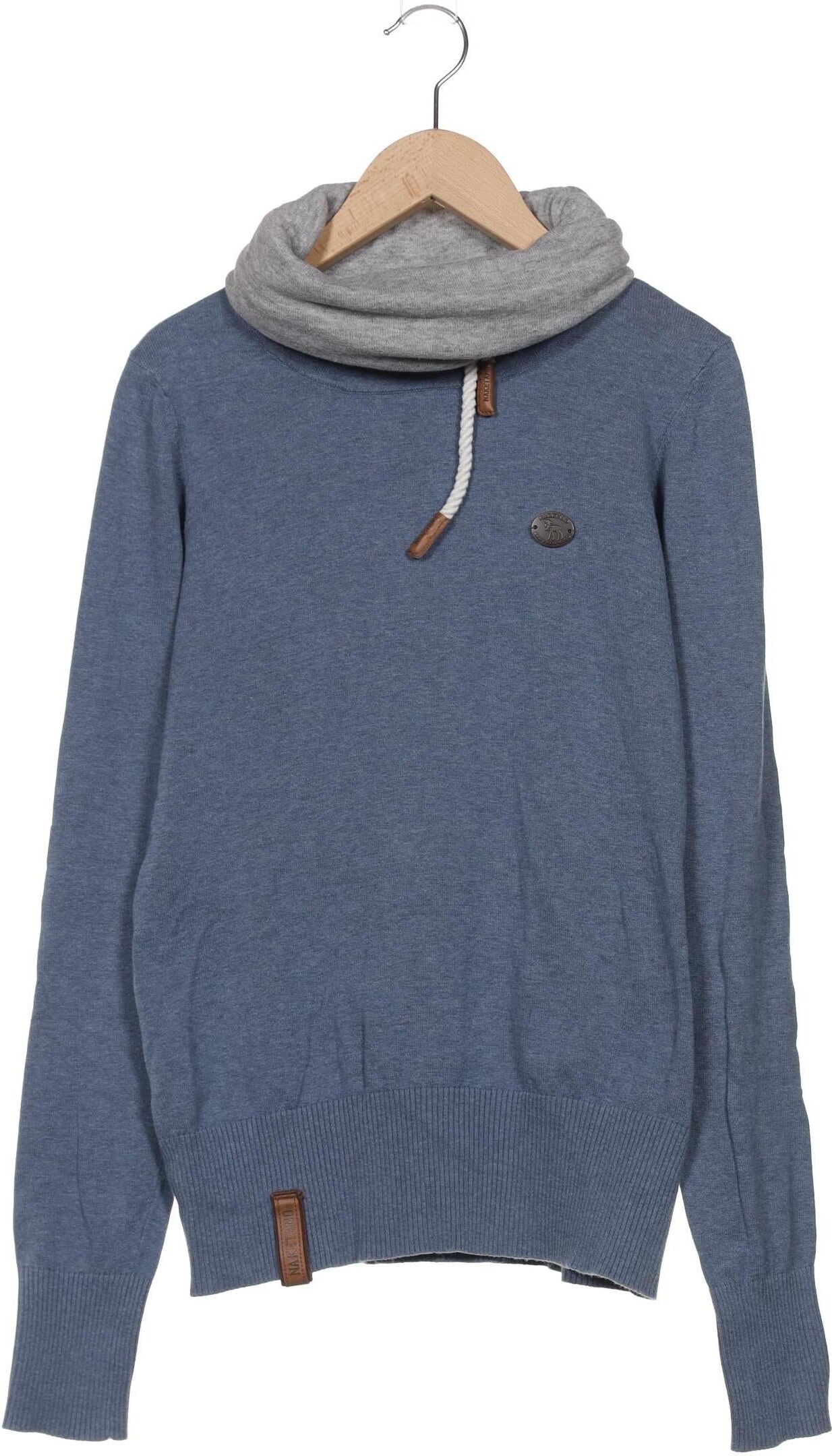 Naketano Damen Sweater, Blau, Gr. L, Baumwolle - Second Hand