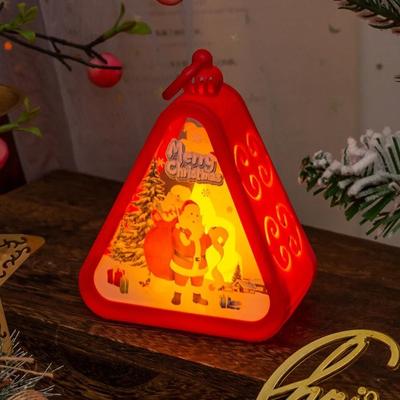 Uplifted Goods Mini Christmas LED Triangle Lantern Ornament i