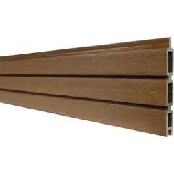 Fiberdeck BOSTON WPC Modern fence board Teak 21x150x1780 mm