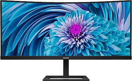 REACONDICIONADO Seminuevo Bueno Monitor - Philips 346E2CUAE/00, 34"QHD, 100Hz, 1ms, VA Curvo, FreeSync Premium, Altura ajustable, Altavoces integrados