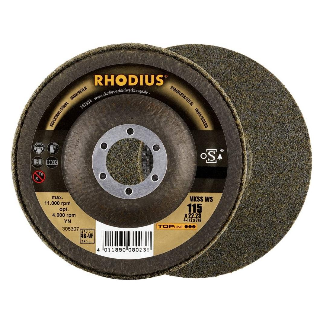 Rhodius TOPline VKSS WS Vlieskompaktscheibe 115 x 22,23 mm 4S-very fine (75432772)