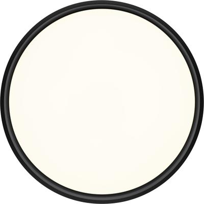 LED Deckenleuchte "NINA", weiß (schwarz), 1, Ø 50cm H: 9cm, 1 Stk., HELL HÖLLISCH GUTES LICHT, Leuchten, dimmbar über Wanddimmer, LED Deckenleuchte