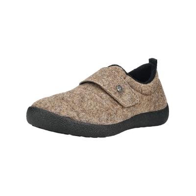 Hausschuh ROHDE "Rohde Hausschuhe Filz", Damen, Gr. 38, braun (leinen), Filz, Schuhe Hausschuh