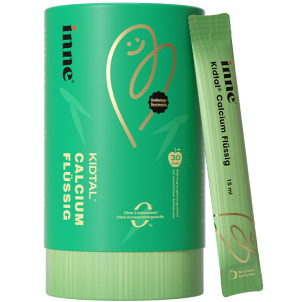 Inne Kidtal Calcium flüssig Beutel Apfelgeschmack 30x15 ml Flüssigkeit