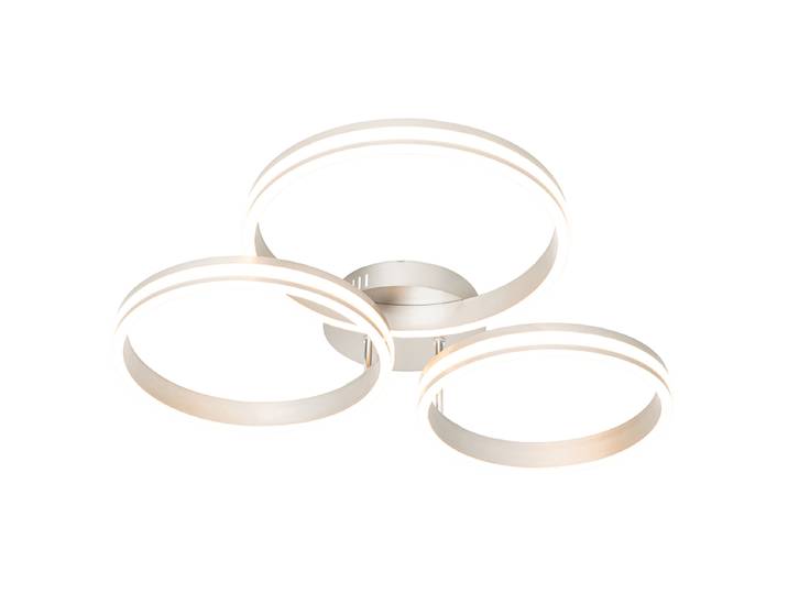 Plafonnier en acier avec LED 3 niveaux de luminosité 3 lumières -