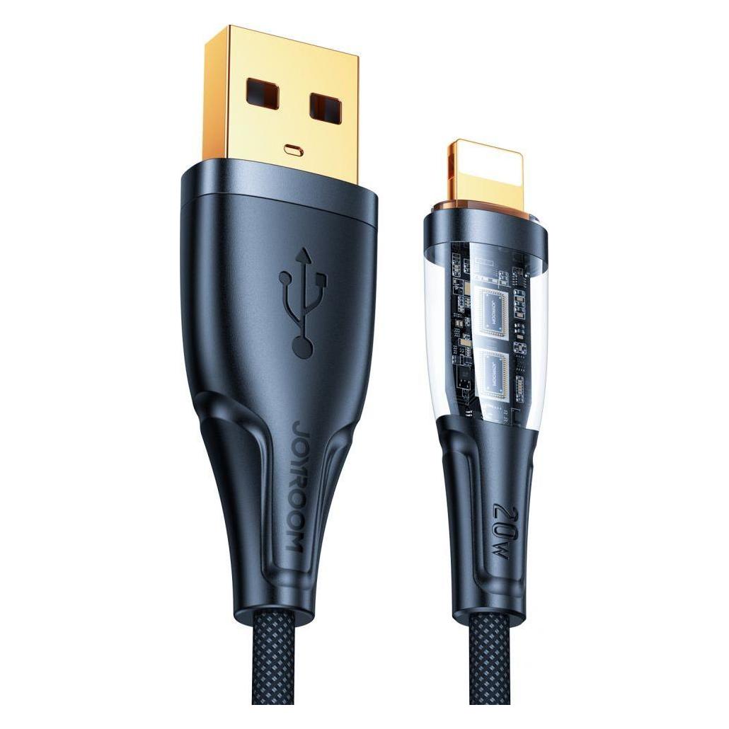 Joyroom S-UL012A3 2.4A USB-A to Lightning Intelligent Power-Off Fast Charging Cable 1.2m-Black (1.20 m, USB 2.0) (S-UL012A3)