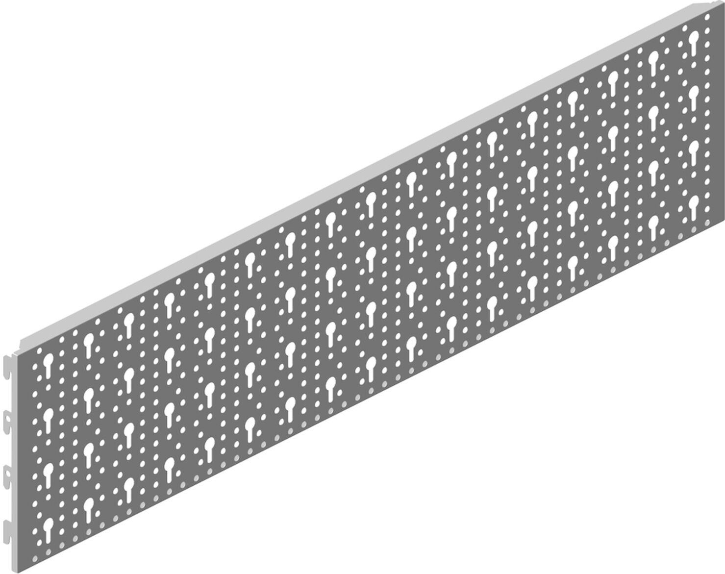 Stahl-Lochplatte Material STA weiß L.800mm B.200mm Element-System ; Element System (11400-00004)