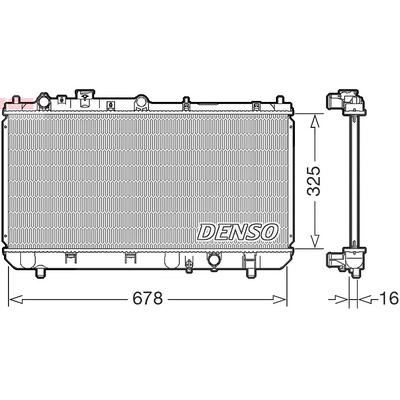 Denso Kühler, Motorkühlung [Hersteller-Nr. DRM44032] für Mazda