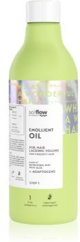 so!flow Low Porosity Hair Emollient Oil óleo regererador para cabelo 150 ml. Low Porosity Hair Emollient Oil