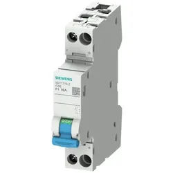 Siemens 5SY1710-2 Geräteschutzschalter 1-polig mit Hilfsschalter Schließer Charakteristik F1, 10A 5SY17102