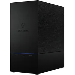 ICY BOX IB-RD3621U3, RAID-System für 2x 3,5" SATA III HDD zu USB 3.2 Gen 1 Host, RAID 0, 1, Large, Single, schwarz