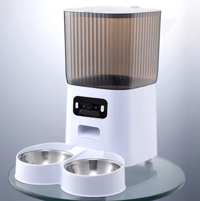 Inspire Curations Smart WiFi Automatic Pet Feeder With HD Camera & Dual Bowls double Bowl Video