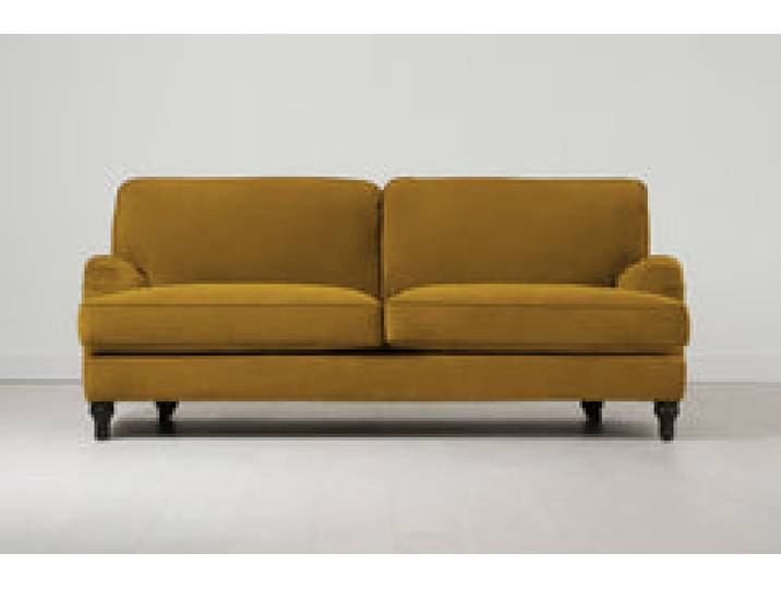Dreisitzer-Sofa Model 15, Senfgelb