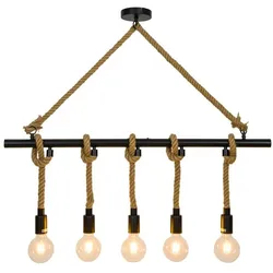 DesignLive Pendelleuchte CARICO Naturfaser