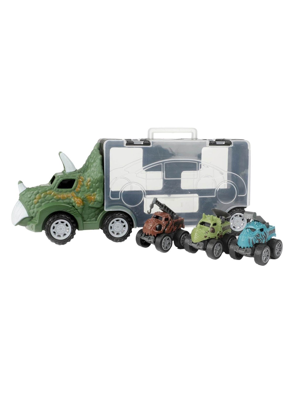 World of Dinosaurs Dino Truck with 3 Pull-back Cars