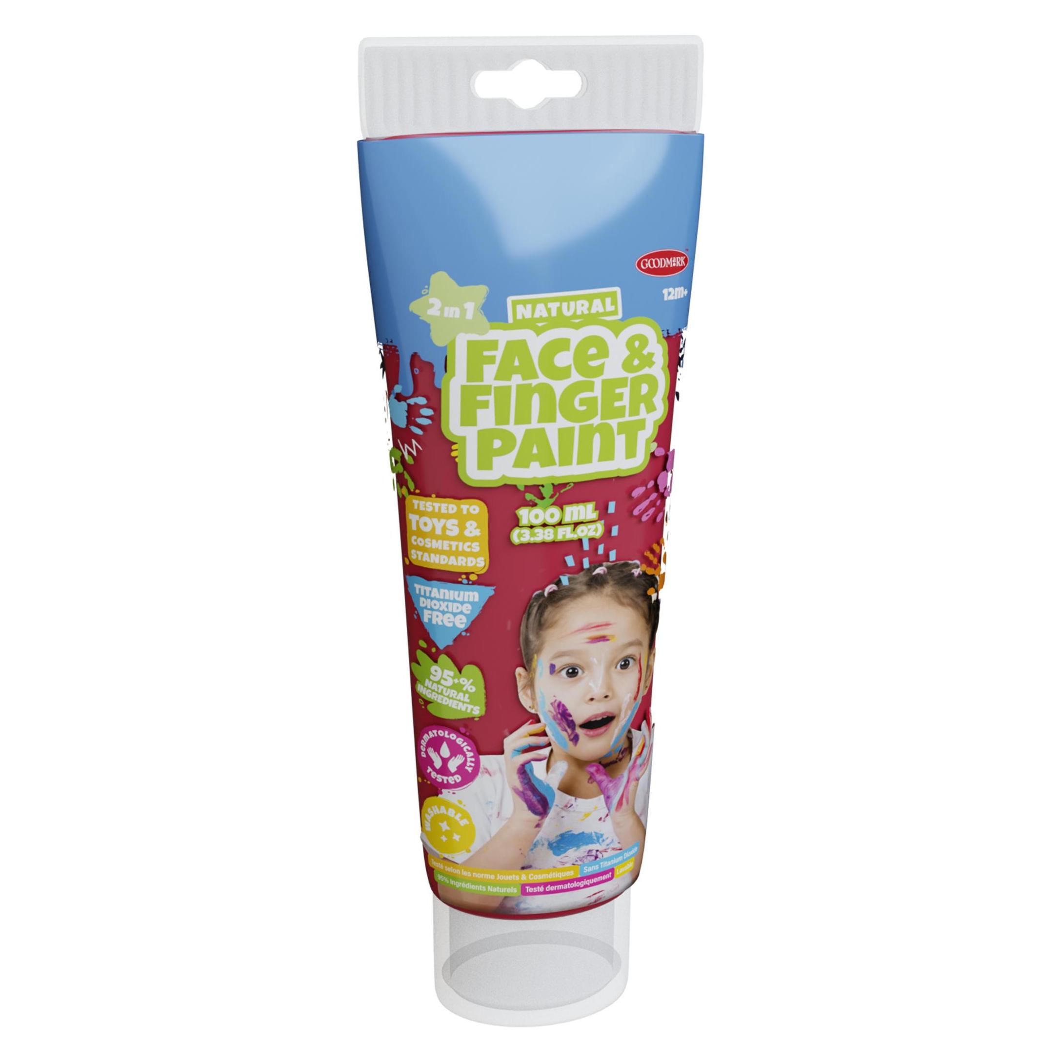 Boti Natürliche Gesichts- und Fingerfarbe in der Tube - Rot, 100 ml (100 ml) (38578)