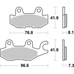 SBS Bremsbelag 973SI Offroad Sinter