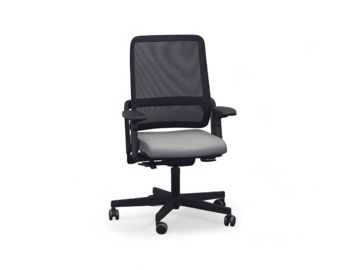 Bürostuhl SitagXilium Mesh swissmade mit 4D Armlehnen, Grau, Neu, Ergonomischer Stuhl - ideal für flexibles Arbeiten