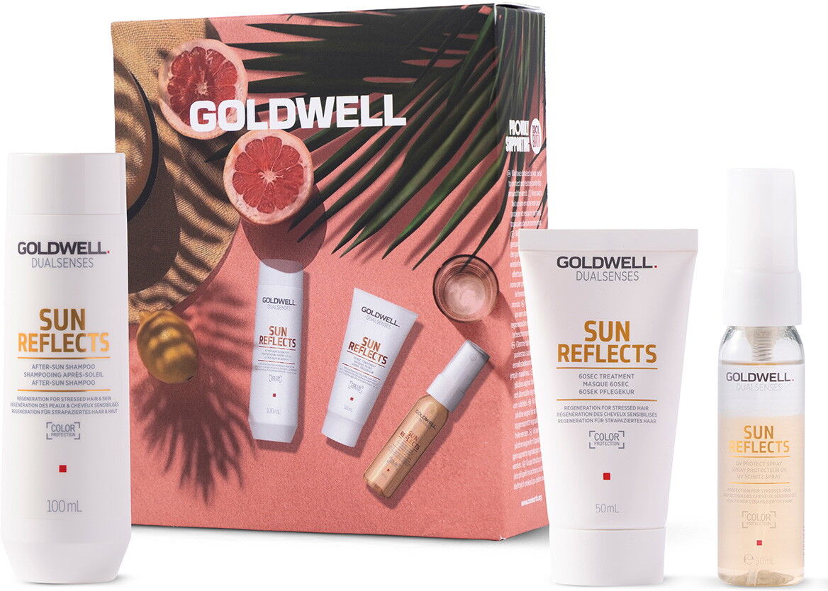 180ml Goldwell Dualsenses Sun Reflects Sommer Set (Shampoo 100ml + Treatment 50ml +Spray 30ml)