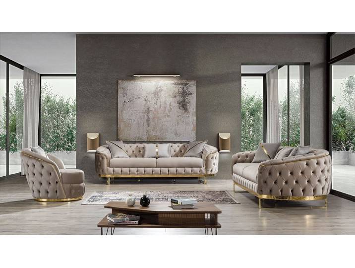 Viva Möbel Sofa IKON, Luxus und Eleganz in einem Sofa-Set.