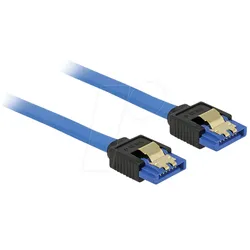 DELOCK 84977 - SATA 6 Gb/s Buchse gerade > SATA Buchse, gerade 20 cm blau