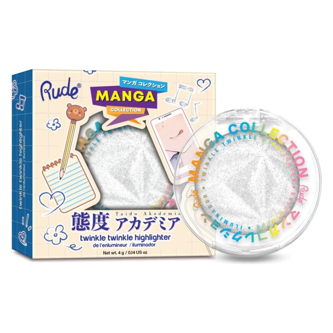 Rude Cosmetics Twinkle Twinkle, Illuminating Highlighter Palette, Kirei-Sama's Playlist, 4 g (Highlighter) (74847733)