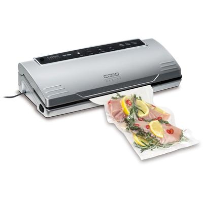 CASO Vakuumierer "VC100", silber (silberfarben), B:38,4cm H:9,5cm T:17cm, Vakuumierer, Inkl. 10 gratis Profi-Beutel