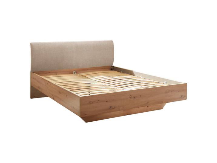 Xora Bett, Kaschmir, Eiche Artisan, 180x200 cm, für Lattenrost geeignet, Schlafzimmer, Betten, Doppelbetten