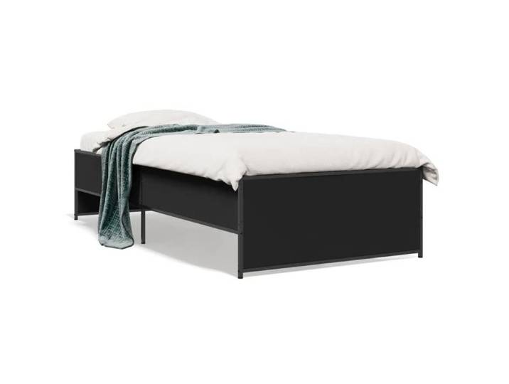 SALE 2025 Structure/Cadre de lit - Lit 1 personne - noir 100x200 cm 30 Kg 3153