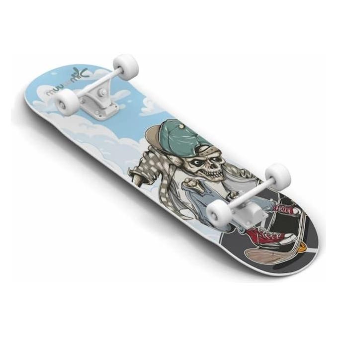 Muuwmi compatible Skateboard Abec 5 Skull | 540 (21.26") (AU 540)