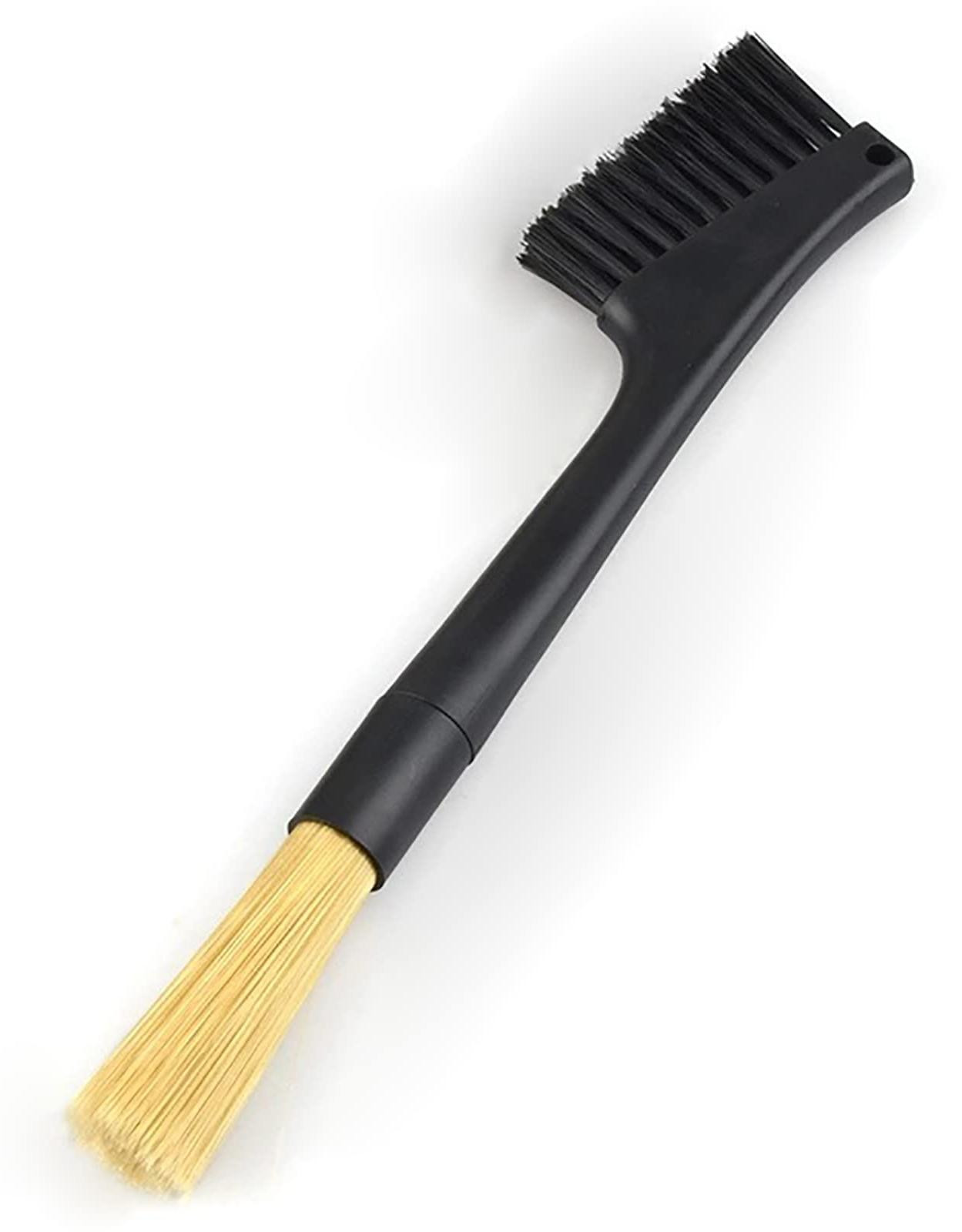Dripio Koffiezetapparaat-reinigingsborstel, dubbelzijdig, 25 cm, zwart/geel