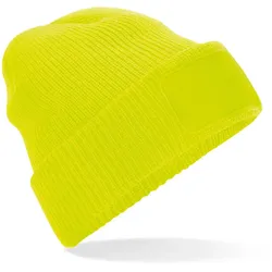 Beechfield Unisex Thinsulate Patch Beanie B440 fluorescent yellow one size