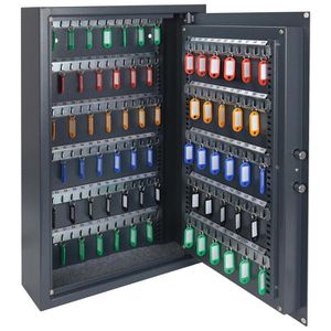 HMF Schlüsseltresor 213311, mit 132 Haken, Elektronik-Zahlenschloss