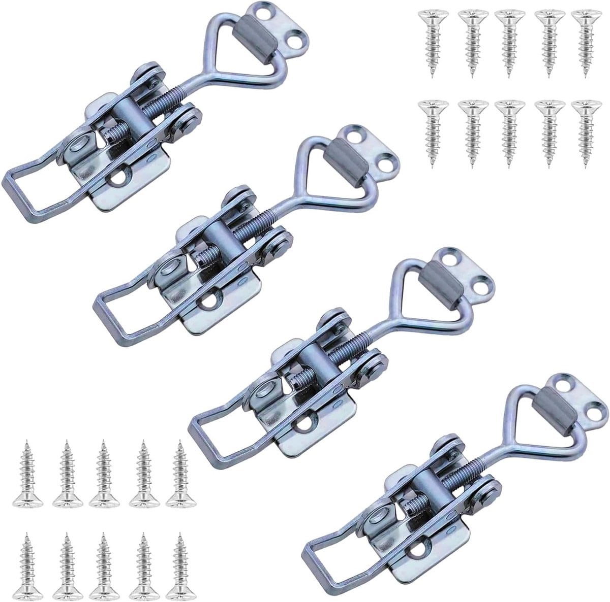 Set van 4 RVS Spanklemmen voor kasten, lades en meubels