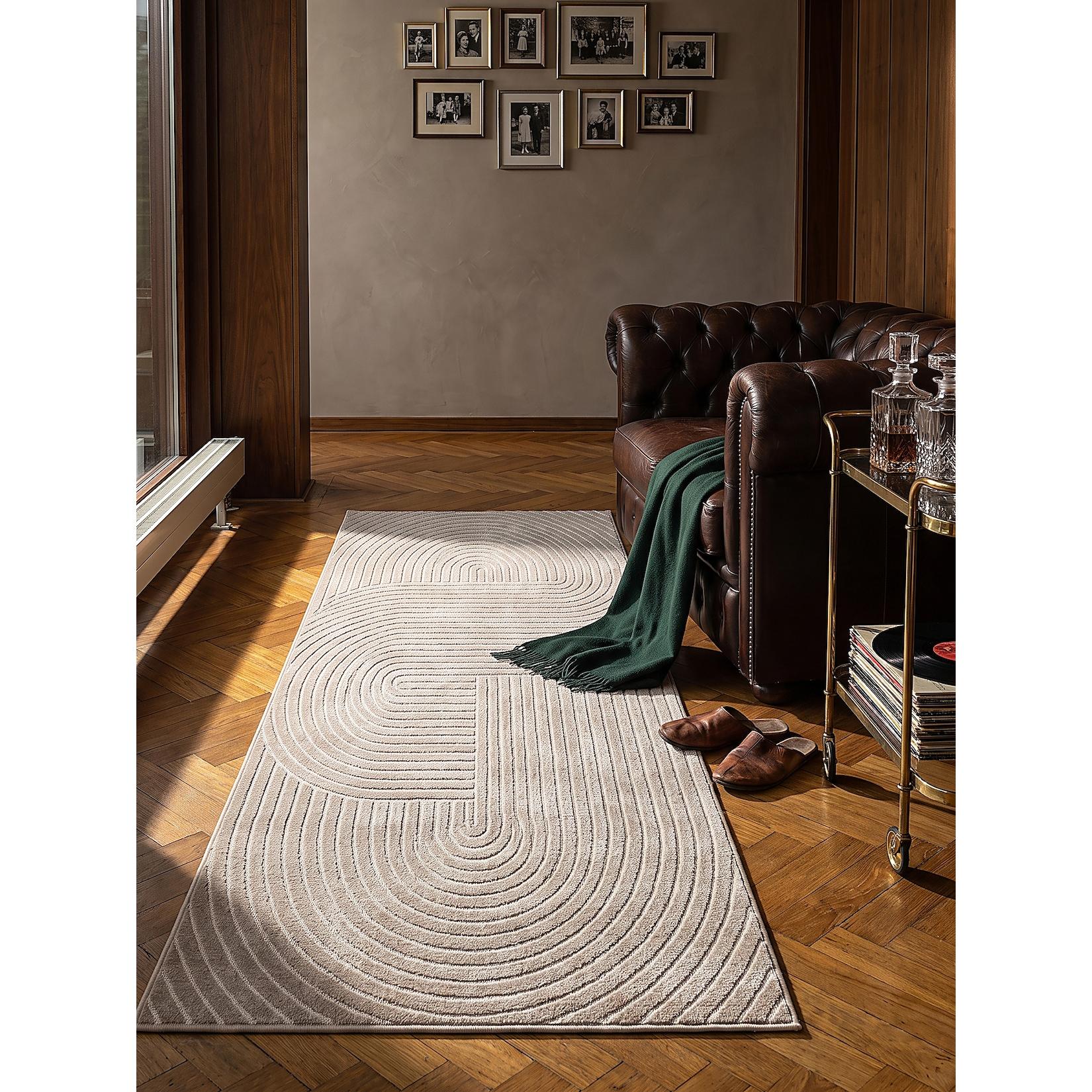 Outdoor-Läufer Niederflor Beige 80x150 cm - MEZEN Kadima Design