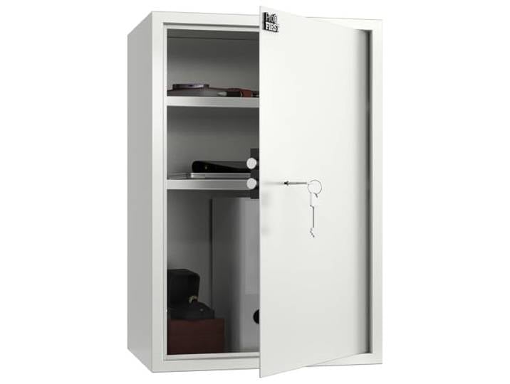 Profirst Möbeltresor Guardian 5 Stahl Doppelbartschloss 2 Schlüssel 2 verstellbare Fachböden Filzunterlage inkl. Befestigungsmaterial