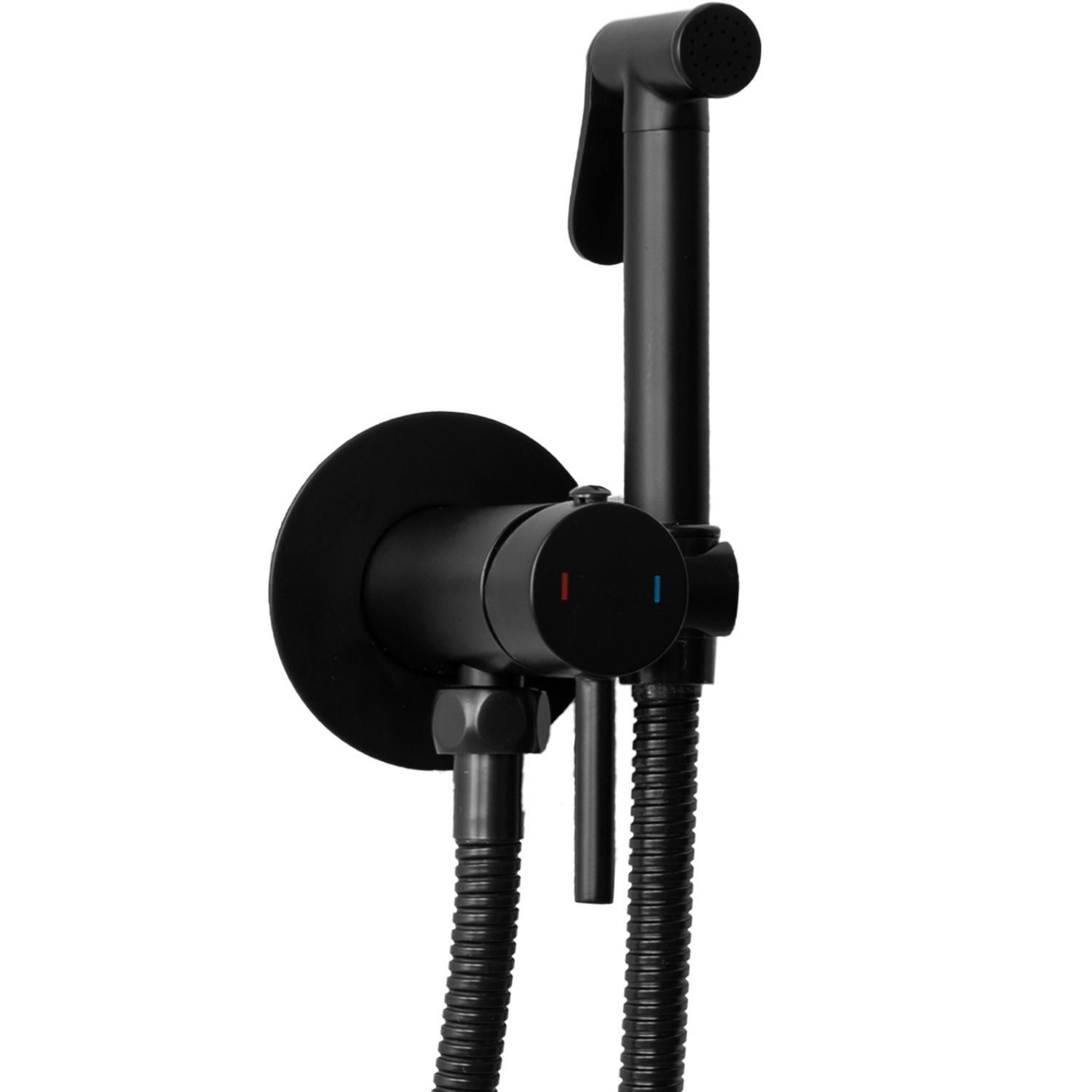 Rea Inbouw Bidetmengkraan Lungo Loop Black