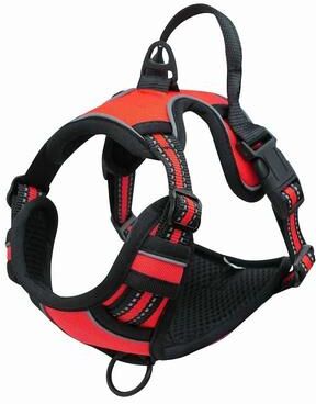 Uplifted Finds Heavy Duty No Pull Reflective Adventure Harness red xl