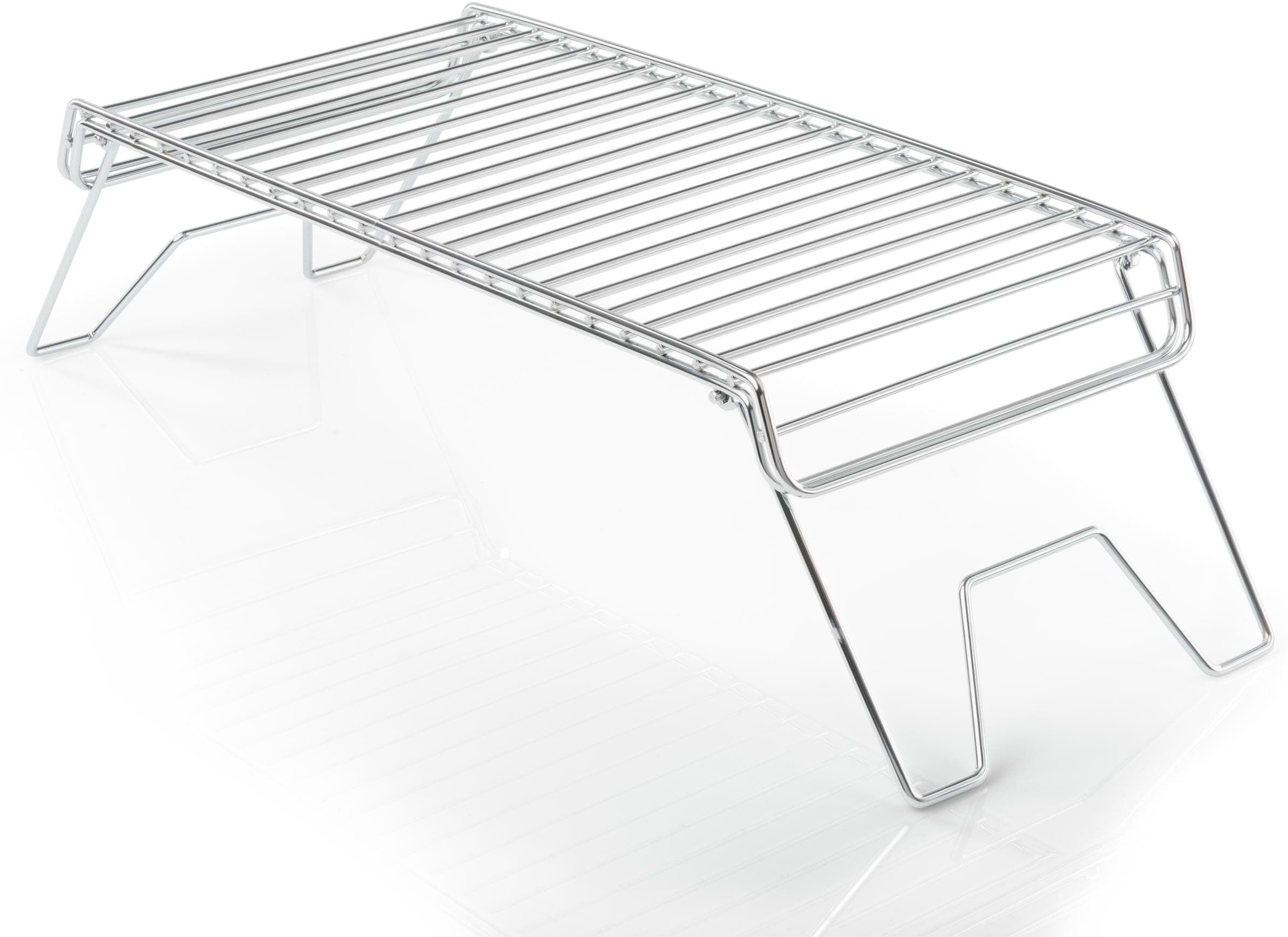 Grillrost GSI OUTDOORS "Folding Campfire", silber (silberfarben), Grillroste, Grillrost silberfarben Einheitsgröße