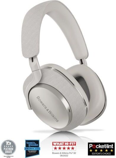 Bowers & Wilkins Px7 S2 Noise Cancelling Wireless Over-Ear Headphones - Grey