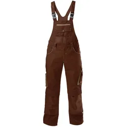 Magni, Arbeitshose, Fortis Latzhose, braun/beige,Gr.54 (54)