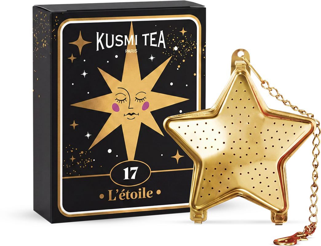 Tee-Ei in Sternform - Weihnachtszubehör, edelstahl - Kusmi Tea